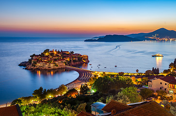 Image showing Sveti Stefan from above