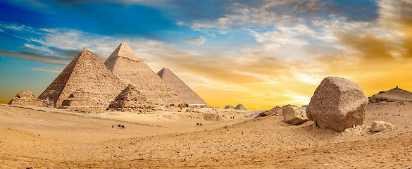 Image showing Egypt desert panorama