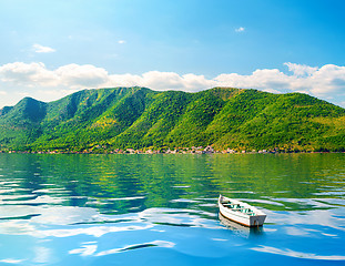 Image showing Fishing boat in Perast