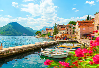 Image showing City Perast in Bay