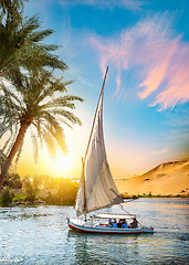Image showing Nile River and Sailboat