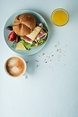 Image showing Sandwiche breakfast