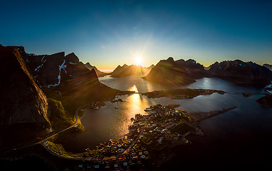 Image showing Lofoten is an archipelago in the county of Nordland, Norway.