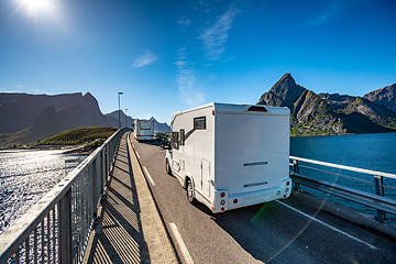 Image showing VR Caravan car travels on the highway.