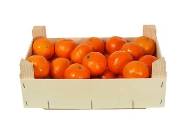 Image showing Oranges in a box