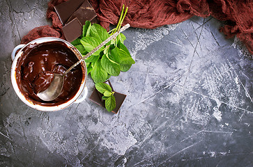 Image showing chocolate sauce