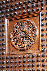 Image showing Engraved Door