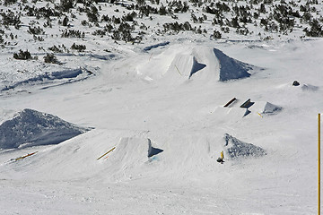 Image showing Snowboard Ramp Park