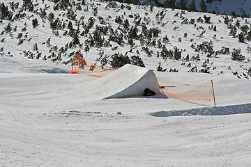Image showing Snowboard Jump Ramp