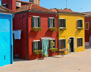 Image showing Flower Houses Burano