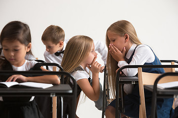 Image showing School children in classroom at lesson