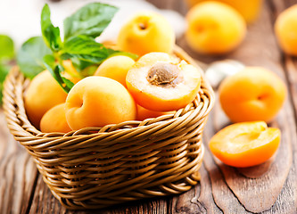 Image showing fresh apricots