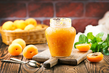 Image showing fresh apricot jam