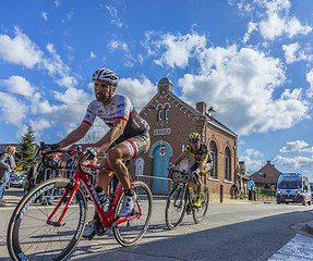 Image showing Two Cyclists - Paris Roubaix 2016