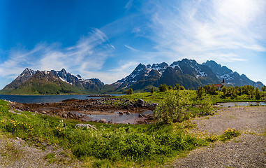 Image showing Lofoten is an archipelago in the county of Nordland, Norway.