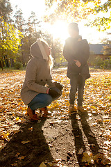 Image showing Son and Mother in the Park