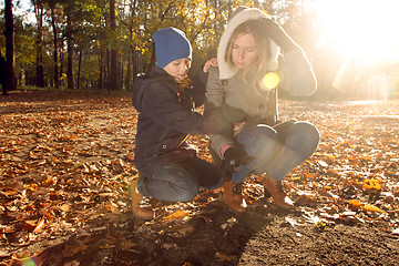 Image showing Son and Mother in the Park