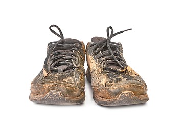 Image showing Dirty, muddy shoes