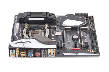 Image showing Computer Motherboard Back Side