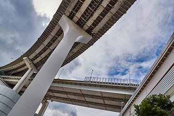 Image showing Eleveted highway network structure from below