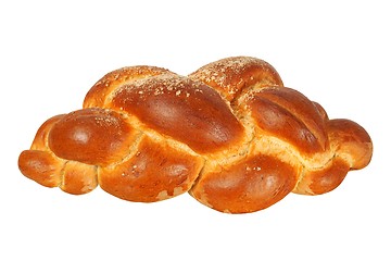 Image showing Challah bun on white