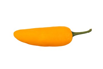 Image showing Yellow pepper on white