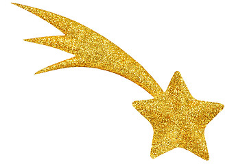 Image showing Golden Star, Christmad Decoration