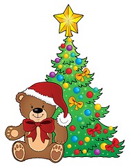 Image showing Christmas teddy bear topic image 2