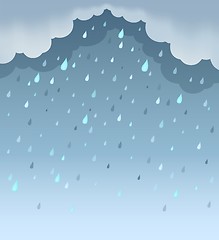 Image showing Rainy weather theme background 1