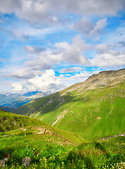 Image showing Swiss Alps landscape