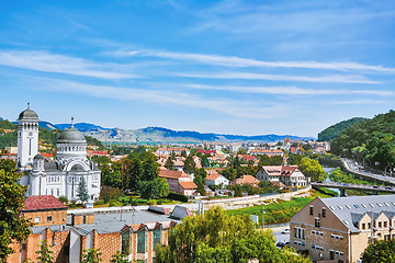 Image showing View over the City of Sighisoara