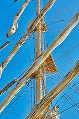 Image showing Mast of a Sailing Ship