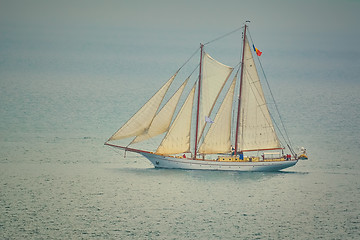 Image showing Two Masted Sailing Ship