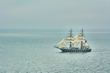 Image showing Two Masted Sailing Ship