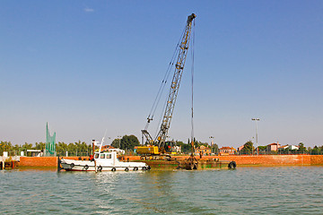 Image showing Crane Barge