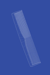 Image showing 3d model of hair comb