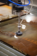 Image showing CNC water jet cutting machine