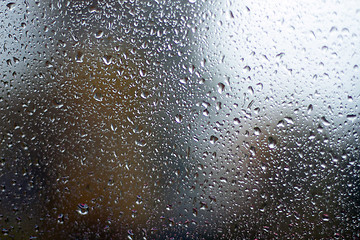 Image showing Raindrops on the glass