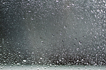 Image showing Raindrops on the glass