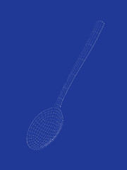 Image showing 3d model of spoon