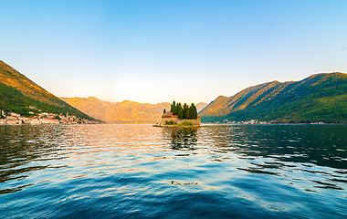 Image showing Island near town Perast