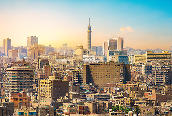 Image showing Cairo in the evening