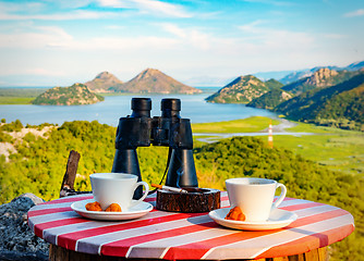 Image showing Mountains and Skadar lake