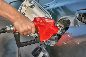 Image showing Fuel Nozzle Filling Car