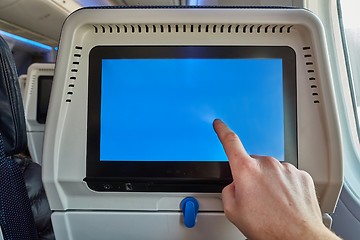 Image showing Plane infotainment screen