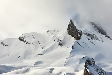 Image showing Mountains covered with snow