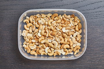 Image showing Cashews in a jar