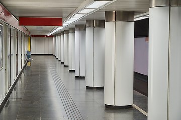 Image showing Empty metro station underground