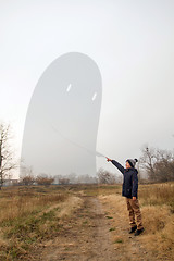 Image showing Boy and Ghost