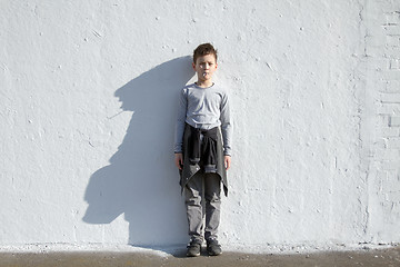 Image showing Boy with blue lollipop